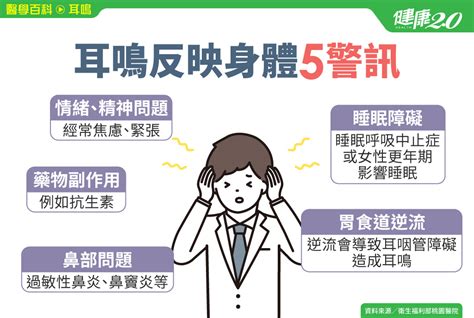 左邊耳鳴|耳鳴原因有哪些？這3種耳鳴可能是疾病警訊、5招改善。